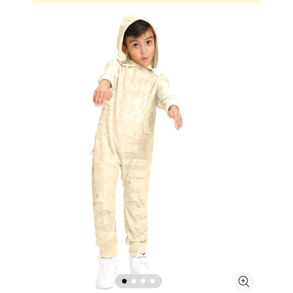 Tipsy Elves Youth Mummy Costume Halloween Unisex Jumpsuit Apricot M 8-10 $49.95
